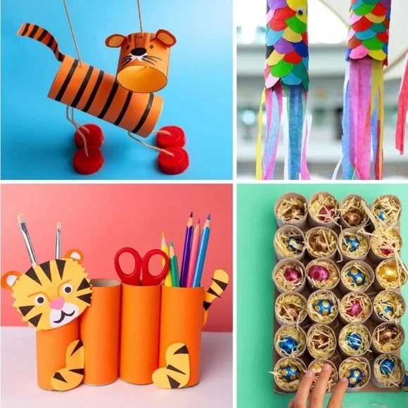 100 toilet paper cardboards for craft and art - Picture 4 of 7